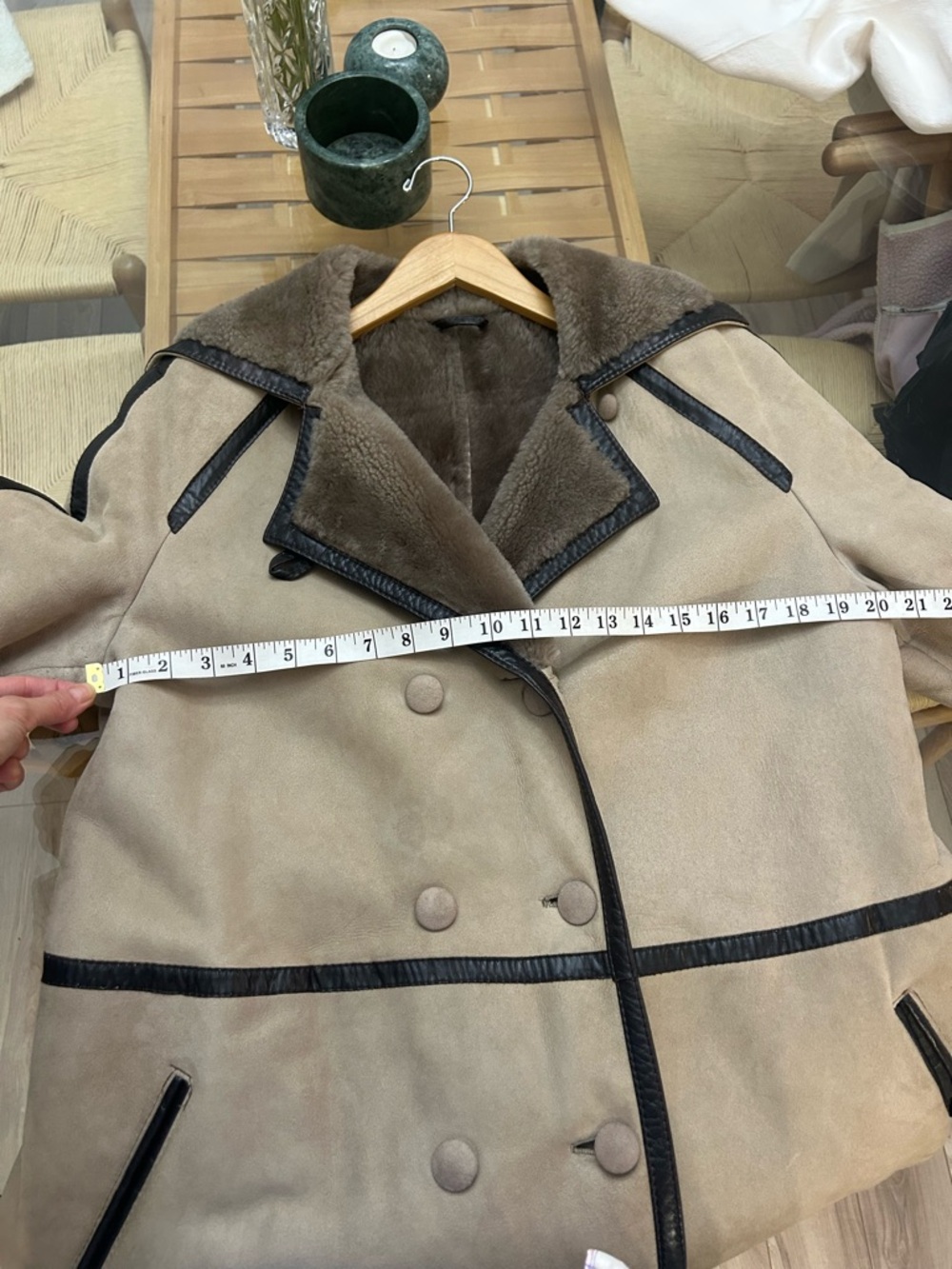 Vintage Genuine Leather Sheepskin Long Coat - Picture 16 of 16